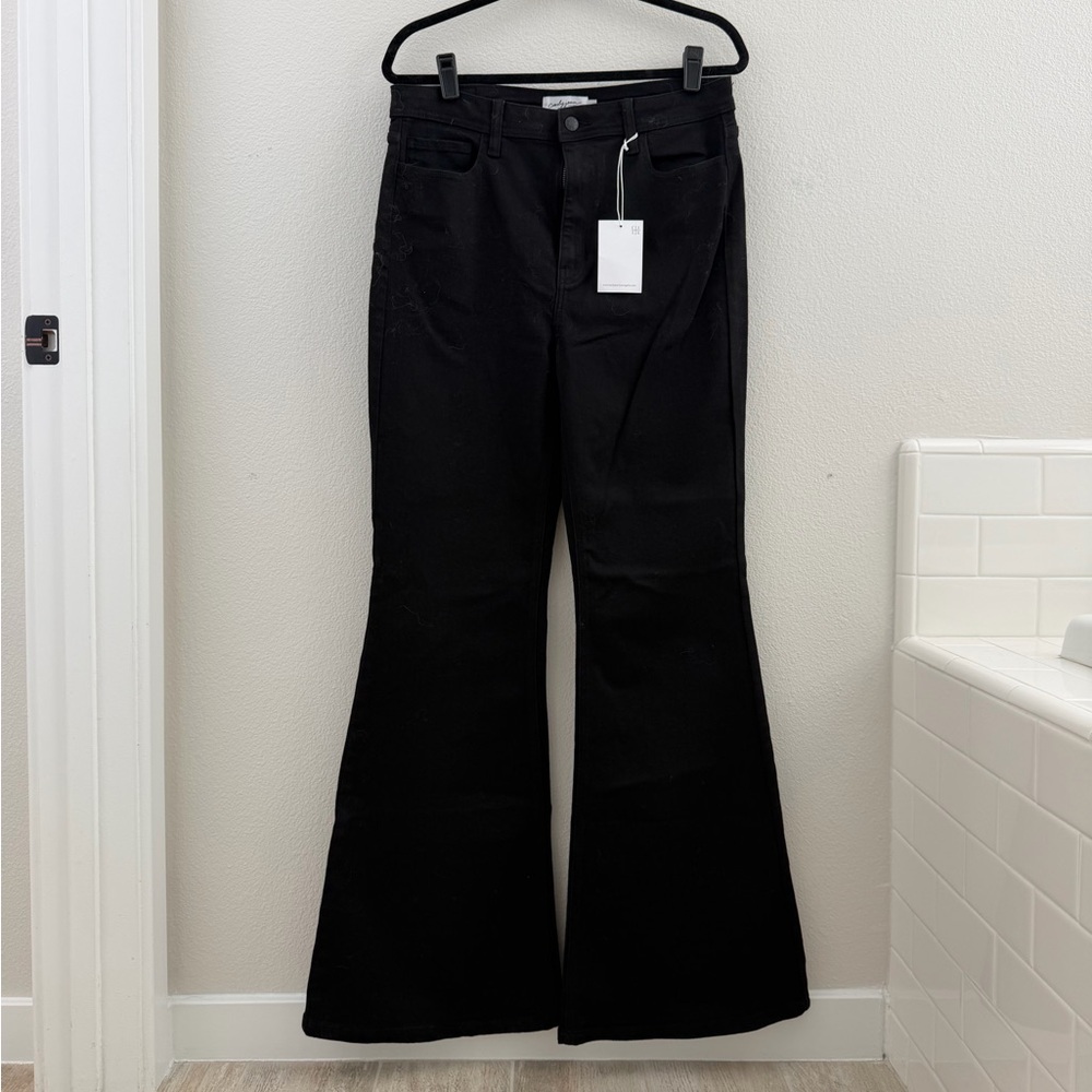 CJLA Black Austin flare denim - new